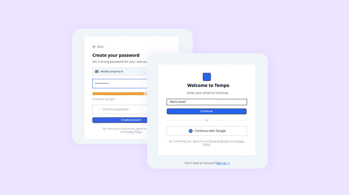 Sign-up / Login flow