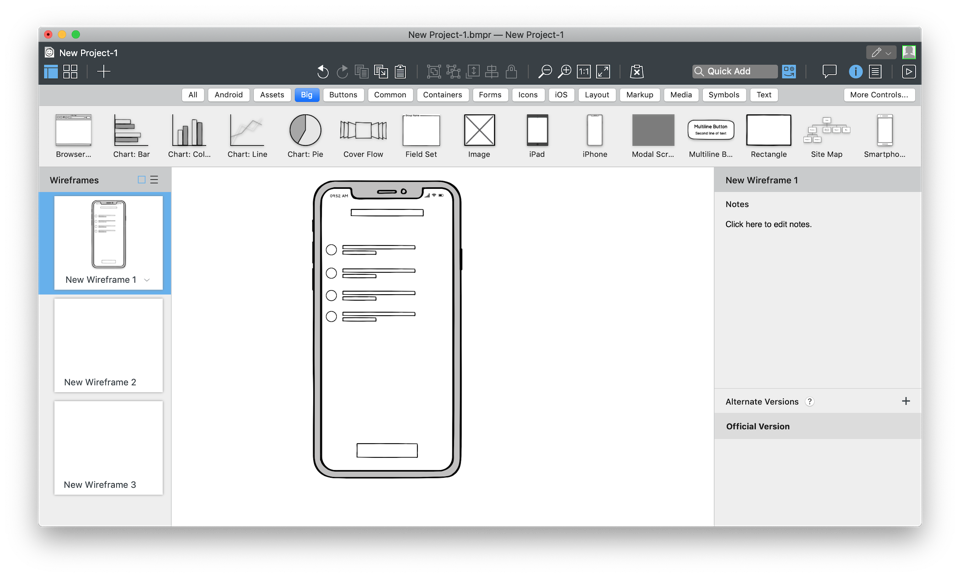 Creating wireframes from basic objects will allow you to create the right hierarchy of elements