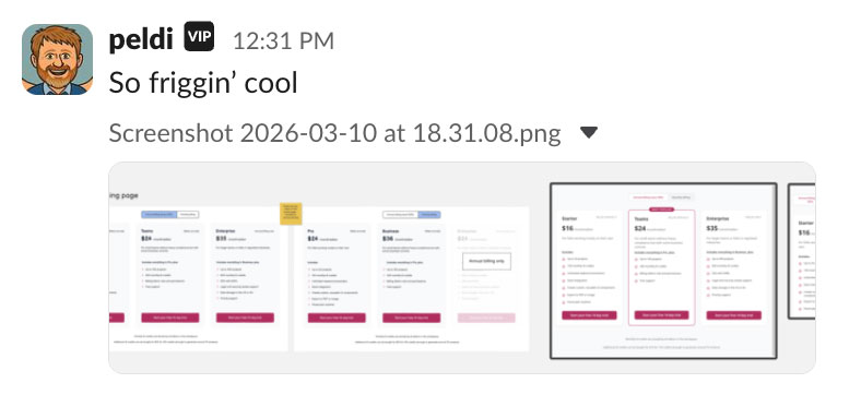 Peldi's comment on Balsamiq Prototyping